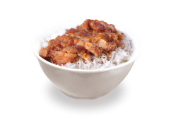 PC2. Poulet croustillant sur riz nature