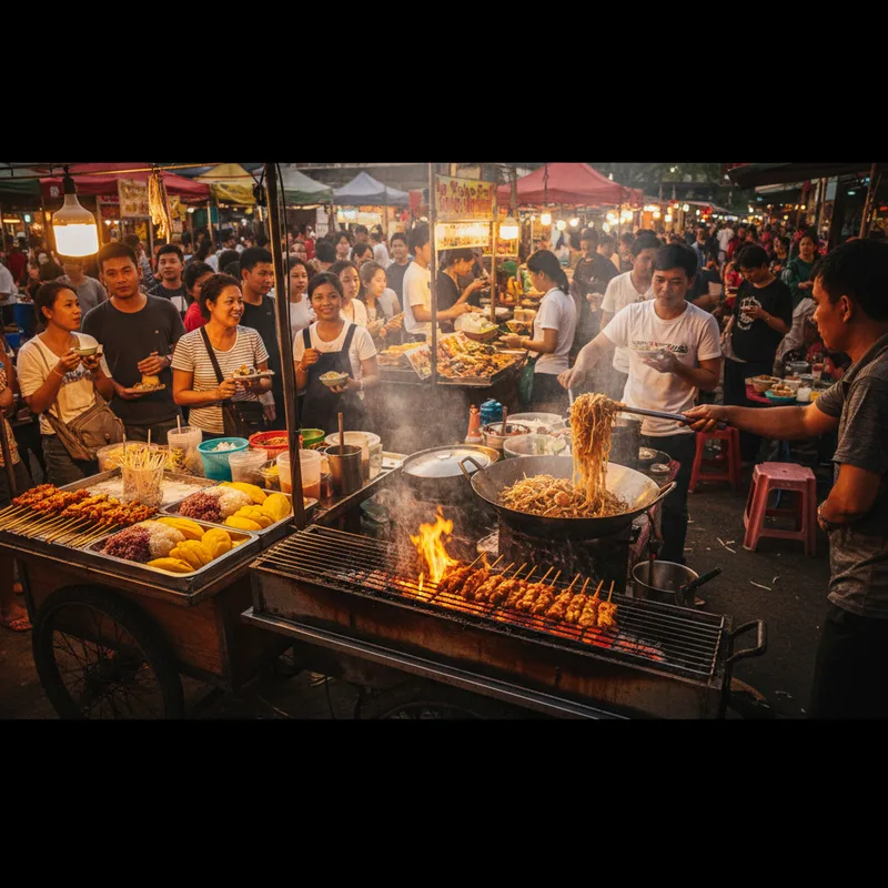 Les marchés de nuit en Thaïlande : guide gastronomique complet